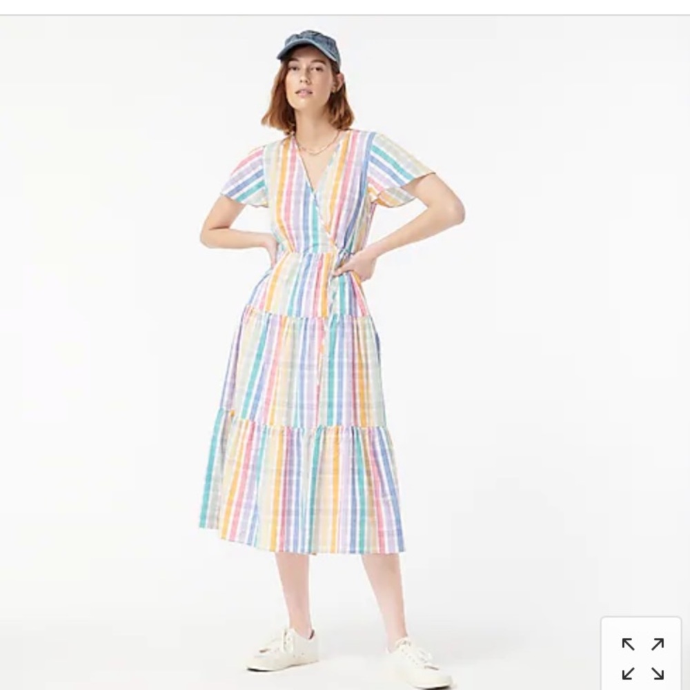 Jcrew rainbow dress